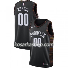Dres Brooklyn Nets Rodions Kurucs 00 Nike 2018-19 City Edition Crna Swingman